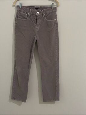 J. Crew Straight Leg Crop Corduroy Pants Grey/Dove/Taupe Women’s-Size 28